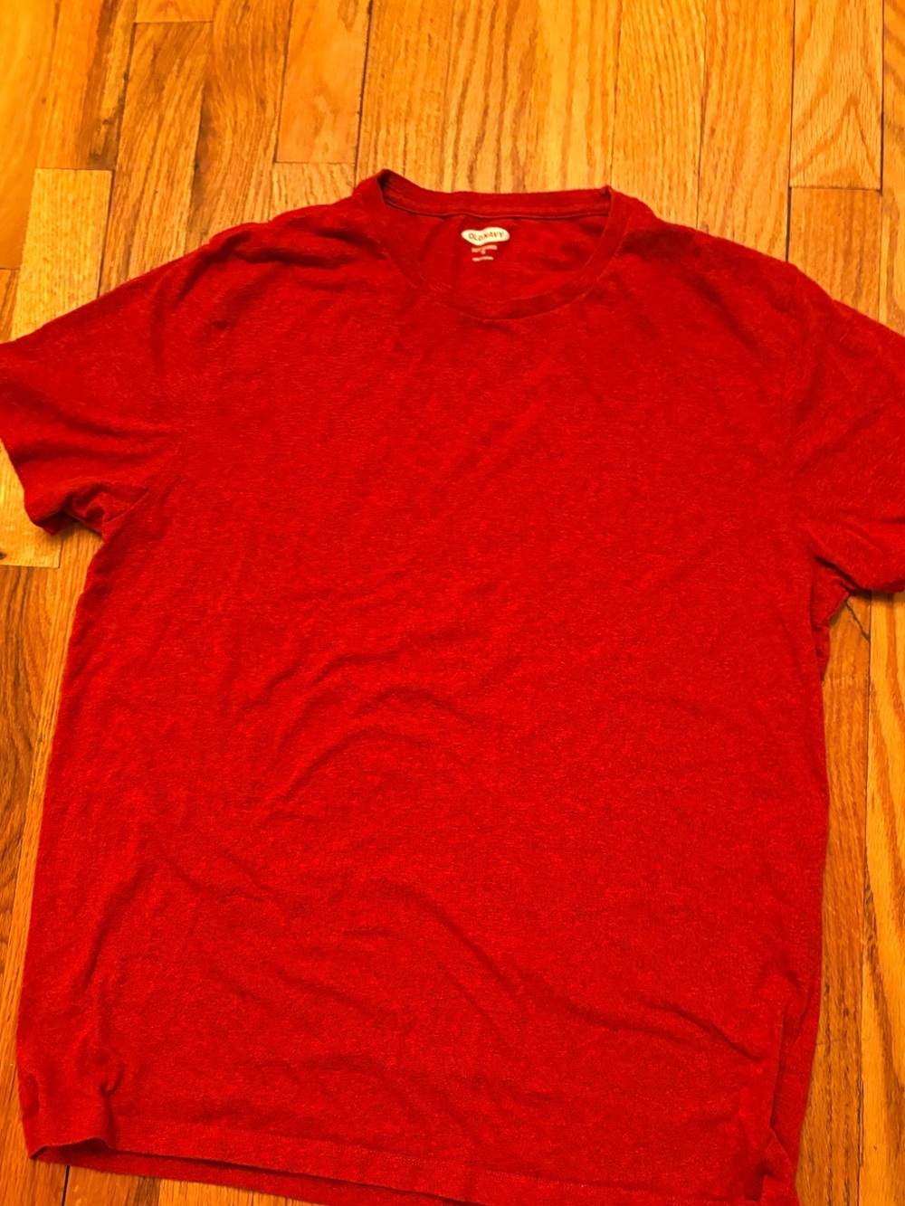 Boys Old Navy Red Short-Sleeve Crewneck Tee